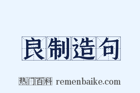 良制造句是什么意思的图片